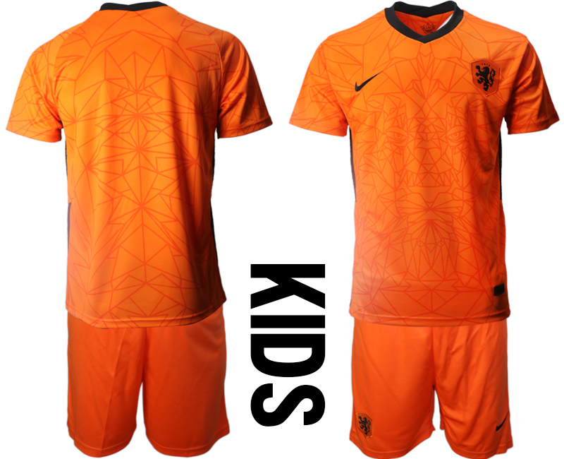 2021 European Cup Netherlands home Youth soccer jerseys